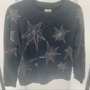Mother Sweatshirt Black with Stars Small